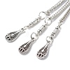 Tibetan Style Alloy Curb Chain Tassel Big Pendants X-FIND-I025-01E-3