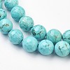 Synthetic Turquoise Bead Strands G-J376-71B-8mm-05-3
