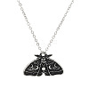 Alloy Enamel Moth Pendant Necklaces for Women WH-WG67977-01-1