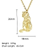 Real 18K Gold Plated Stainless Steel Pendant Necklace GF1493-10-1