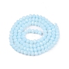 Opaque Solid Color Imitation Jade Glass Beads Strands X-EGLA-A044-P4mm-D06-2