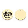 201 Stainless Steel Pendants STAS-T064-37G-2-1