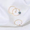 Brass Cuff Ring Settings KK-P337-01G-2