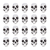 60Pcs Halloween Theme Tibetan Style Alloy Beads FIND-DC0006-25-1