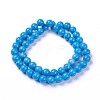 Synthetic Turquoise Beads Strands G-E525-8mm-15-2