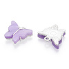 Alloy Acrylic Pendants ENAM-R136-01B-S-1