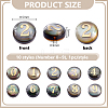 10Pcs 10 Styles Natural Black Lip Shell Flat Round Beads BSHE-PH0001-61-2