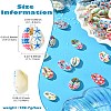 60Pcs 12 Styles Printed Natural Shell Beads BSHE-CJ0001-10-8