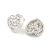 Non-Tarnish Heart 304 Stainless Steel Ear Studs EJEW-L290-021P-2