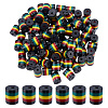 Opaque Resin Stripe Beads RESI-HY0001-31C-1