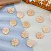 12Pcs Wood Timber Carved Onlay Applique AJEW-FH0007-93A-4