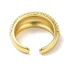 Rack Plating Brass Open Cuff Ring RJEW-F147-01G-3