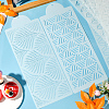 Gorgecraft 7Pcs 7 Styles Plastic Cake Stencil Template DIY-GF0003-65-4