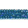 Transparent Electroplate Glass Beads Strands EGLA-A039-T3mm-L01-1