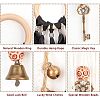 Olycraft 3Pcs 3 Style Alloy Witch Bells Pendant Decorations HJEW-OC0001-14-4