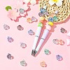 30Pcs 5 Colors Electroplate Transparent Acrylic Beads PACR-CJ0001-41-6