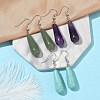 3 Pairs 3 Style Brass Teardrop Dangle Earrings EJEW-YW0001-11B-1