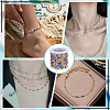 304 Stainless Steel Enamel Dapped Chains CHS-WH0010-06P-1-5