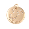 Brass with Clear Cubic Zirconia Pendants LS-KK-N256-24I-G-1