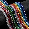 Electroplate Glass Beads Strands EGLA-X0007-01B-8mm-2