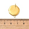 304 Stainless Steel Pave Natural Paua Shell Stud Earring Findings STAS-Z125-03G-3