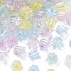 300Pcs 6 Colors Transparent Acrylic Beads TACR-CJ0001-65-3