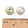 UV Plating & Spray Painted Opaque Acrylic Beads OACR-G047-01-3