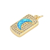 Brass Micro Pave Cubic Zirconia Pendants KK-I723-24G-2