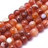 Natural Agate Beads G-J371-15-8mm-1