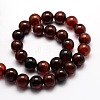 Dyed Natural Agate Round Beads Strands G-E321B-6mm-02-2