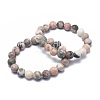 Natural Zebra Jasper Bead Stretch Bracelets X-BJEW-K212-B-035-6