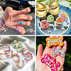 70G 10 Styles Handmade Polymer Clay Cabochons CLAY-TA0001-18-23