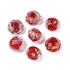 Handmade Foil Glass Beads FOIL-Q001-02E-1