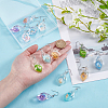 12Pair 304 Stainless Steel Shell Shape Dangle Earrings EJEW-UN00016-4