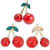 10Pcs Opaque Alloy Acrylic Pendants FIND-SC0020-49-7