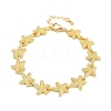 Brass Link Chain Bracelets for Women BJEW-L707-04G-04-4