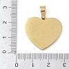 Ion Plating(IP) 304 Stainless Steel Enamel Rhinestone Pendants STAS-Q325-02C-G-3