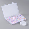 DIY 26 Letter Acrylic Beads Stretch Bracelets Kits for Children's Day DIY-LS0001-04-7