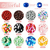 12 Bags 12 Colors Baking Paint Opaque Glass Bead GLAA-TA0002-27-3