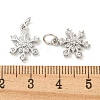 Rack Plating Brass Micro Pave Clear Cubic Zirconia Pendants X-KK-B093-04A-P-3