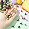 100Pcs Rubberized Style ABS Plastic Pendants KY-CJ0002-14-4