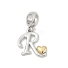 Brass European Dangle Charms LS-KK-Z097-01R-GP-1