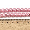 Eco-Friendly Dyed  Glass Pearl Round Beads Strands HY-A002-8mm-RB109-3