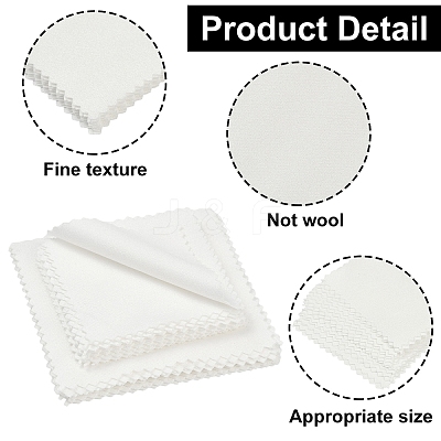 30Pcs 2 Styles Microfiber Suede Cleaning Cloths AJEW-YW0001-36-1
