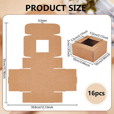 Paper Candy Storage Box CON-WH0084-95A-1
