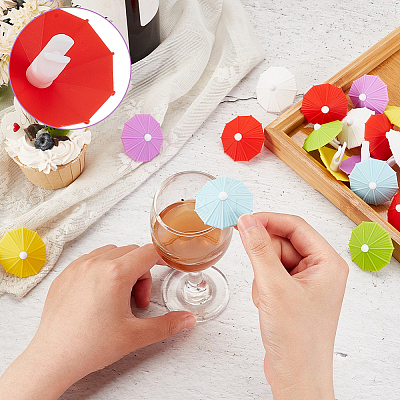 Silicone Wine Glass Charms AJEW-WH0038-46-1