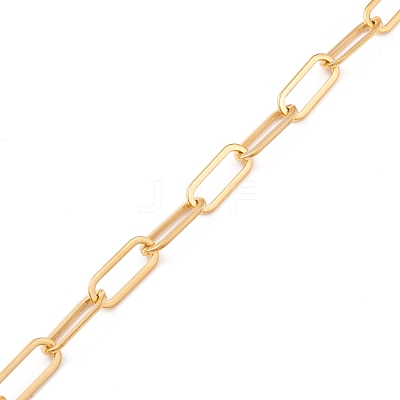 Ion Plating(IP) 304 Stainless Steel Paperclip Chains CHS-F017-02B-G-1