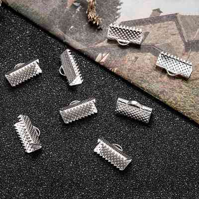 Iron Ribbon Crimp Ends E005Y-S-1