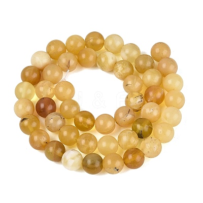 Natural Yellow Opal Beads Strands G-Q616-05B-1