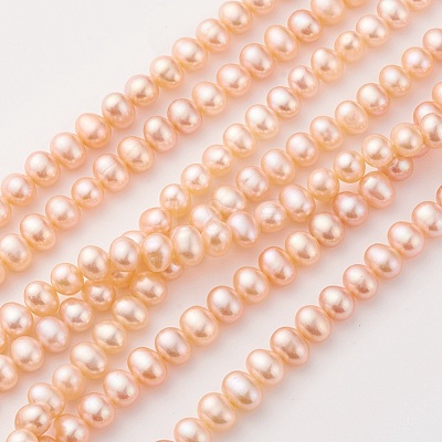 Natural Cultured Freshwater Pearl Beads Strands PEAR-G007-09-1